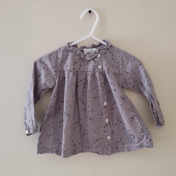 TOCOTO Vintage | Gray Star Blouse - Picture 1 of 2